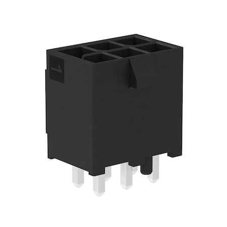 Molex Headers & Wire Housings Minifitmax Vrt Hdr Dr 6Ckt Blk 2125201006